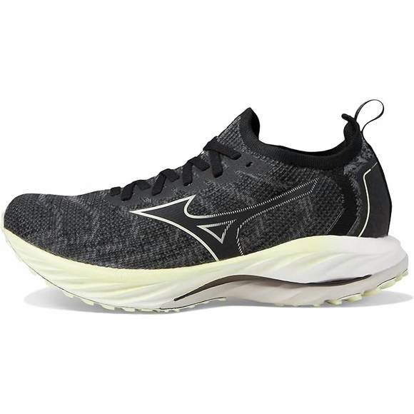 NEW MIZUNO women wave neo wind running shoe in wed black-starlight - Picture 2 of 6